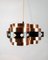 Copper Ceiling Lamp from Werner Schou, 1970s 3