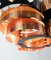 Copper Ceiling Lamp from Werner Schou, 1970s 10