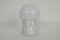 Industrielle Vintage Vintage Wandlampe aus weißem Opalglas, 1950er 3