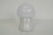 Vintage Industrial White Porcelain Opaline Glass Wall Lamp, 1950s, Image 3