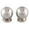 Sterling Silver Pyramid Salt and Pepper Shaker from Georg Jensen, 1940s, Set of 2 1