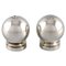 Sterling Silver Pyramid Salt and Pepper Shaker from Georg Jensen, 1940s, Set of 2, Image 1