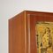 Mahogany Veneer Cabinet with Hinged Doors, Image 4