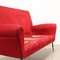 Rotes Sofa, 1950er oder 1960er 3