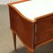 Dresser in Burl Wood Veneer with Opal Glass Top 3