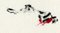 Dibujo de tinta china y acrílico de Parimah Avani, porque estás muerto, 2022, Imagen 5