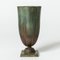 Skandinavische moderne Vase aus Bronze von GAB, 1930er 1