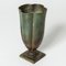 Skandinavische moderne Vase aus Bronze von GAB, 1930er 3