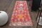 Vintage Turkish Pink Wool Oushak Runner Rug, 1960s 1