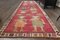 Vintage Turkish Pink Wool Oushak Runner Rug, 1960s, Image 2