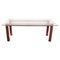 Modern Bourdeaux Steel Dining Table with Glass Top, Italy, 1980s 1