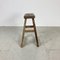 Rustic Wooden Waxed Stool X101, Image 3