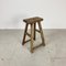 Rustic Wooden Waxed Stool X101 1