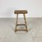 Rustic Wooden Waxed Stool X101 2