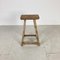 Rustic Wooden Waxed Stool X101, Image 2