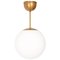 Globe D35 Ceiling Lamp in Brass from Konsthantverk 1