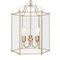 Large Three Arms Ceiling Lamp in Brass from Konsthantverk 4