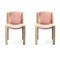 300 Chair in Wood and Kvadrat Fabric by Joe Colombo for Karakter, Set of 4, Image 3