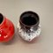 Fat Lava Op Art Multi-Color Pottery Vases from Bay Ceramics, Germany, 1970s, Set of 3 11