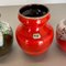 Fat Lava Op Art Multi-Color Pottery Vases from Bay Ceramics, Germany, 1970s, Set of 3 7