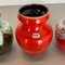 Fat Lava Op Art Multi-Color Pottery Vases from Bay Ceramics, Germany, 1970s, Set of 3, Image 7