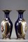 Large Valentine Blue Background Porcelain Vases, 1870s, Set of 2, Image 3