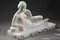 Odalisca Art Déco de mármol blanco, años 30, Imagen 17