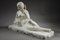 Art Deco White Marble Odalisque, 1930s 3