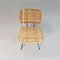 Moderne italienische Mid-Century Stühle aus Metall & Korbgeflecht, 1960er, 2er Set 5