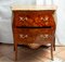 French Napoleon III Commode in Polychrome Woods with Marble Top 4