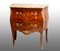 French Napoleon III Commode in Polychrome Woods with Marble Top 1