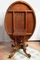 Mesa de vela inglesa victoriana de raíz de nogal con injertos de micromosaico, década de 1800, Imagen 2