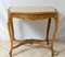 Tavolino da caffè antico Napoleone III in legno dorato e intagliato, Francia, Immagine 1