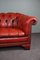 Rotes Chesterfield Knopf Sofa 5