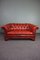 Red Chesterfield Button Sofa 1