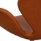 Chaise Cygne Vintage en Cuir Cognac par Arne Jacobsen pour Fritz Hansen, 1960s 6