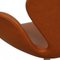 Vintage Swan Chair in Cognac Leather by Arne Jacobsen for Fritz Hansen, 1960s, Image 6