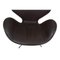 Vintage Swan Chair aus patiniertem braunem Leder von Arne Jacobsen für Fritz Hansen, 1960er 8