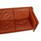 2213 3-Sitzer Sofa aus patiniertem cognacfarbenem Leder von Børge Mogensen für Fredericia 6