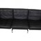 PK-31/3 Sofa in Black Leather by Poul Kjærholm for Fritz Hansen, 2000s 8