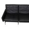 PK-31/3 Sofa in Black Leather by Poul Kjærholm for Fritz Hansen, 2000s 9