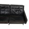 PK-31/3 Sofa in Patinated Black Leather by Poul Kjærholm for Kold Christensen, 1970s 5