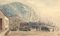 E. Venis, Net Shops, East Cliff, Hastings, finales del siglo XIX, Acuarela, Imagen 1
