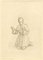 Nach Raphael, Kniende Jugendfigur, 1818, Radierung 2
