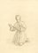 Nach Raphael, Kniende Jugendfigur, 1818, Radierung 1