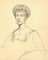Graf Mario Grixoni, Porträt einer edwardianischen Dame, frühes 20. Jh., Graphitzeichnung 1
