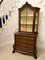 Antique 18th Century Dutch Marquetry Walnut Display Cabinet on Chest, 1780s, Image 4