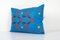 Blue Suzani Lumbar Cushion Cover, 2010s 2
