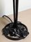Art Deco French Table Lamp with Black Wrought Iron Foot, 1930s, Image 3