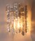 Ice Glass Wall Lamps by Jt Kalmar for Kalmar Silver, 1970s, Set of 2 2